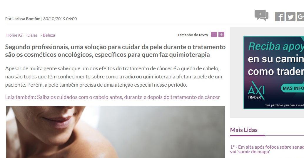 Como cuidar da sua pele durante o tratamento de câncer